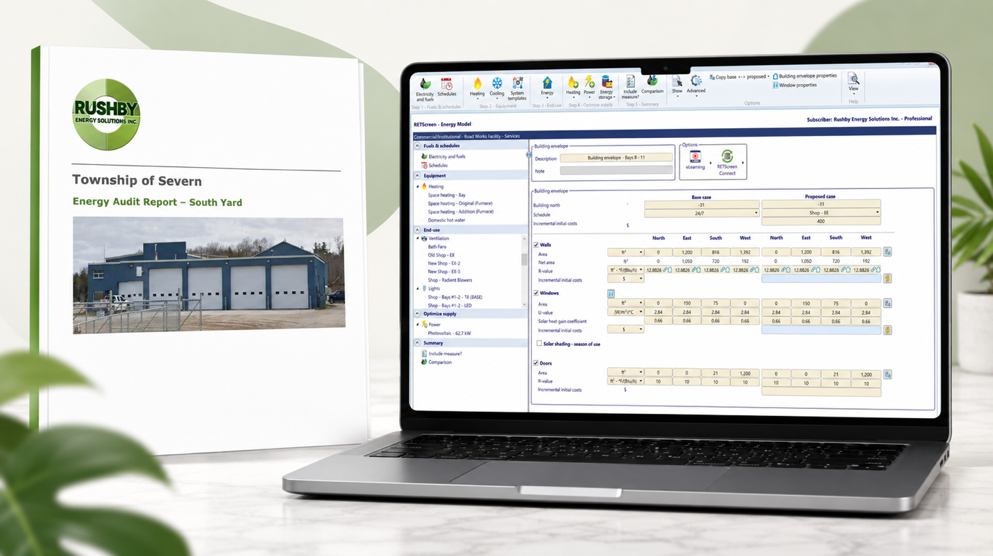 RETScreen-supported municipal facility audit example
